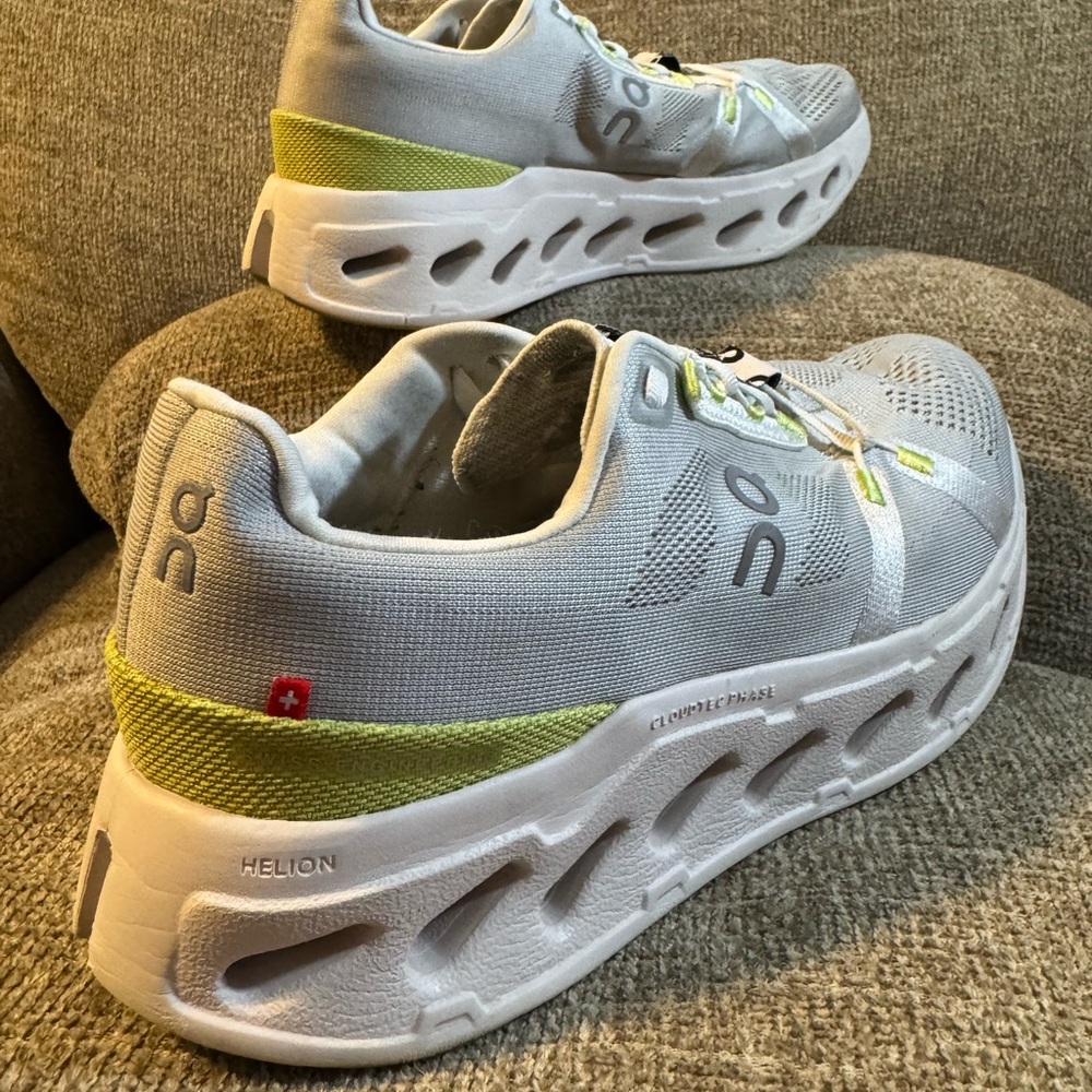On Cloudeclipse Gray & Lime Woman’s Running Sneak… - image 10